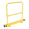 Vestil Steel Floor Stop Bollard 48 In. Length with 42 In. Height With Handrail Yellow FSBOL-48-HR - alternate 6